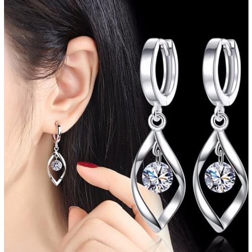 Rhinestone Earrings For Women Fashion Pearls Jewelry Accessories Female Party Ears Decorations Earings