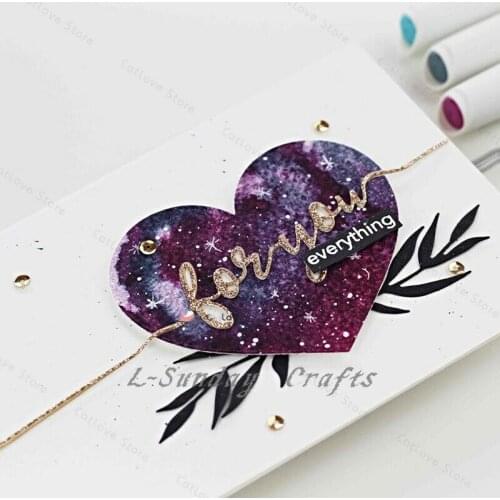 L-Sunday Crafts Die Cuts For You Word Metal Cutting Dies Stencils Scrapbooking Embossing Card Paper Crafts Making Decor