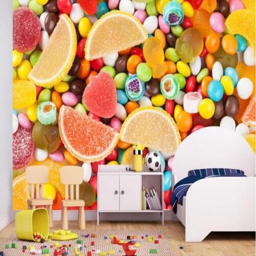 YOUMAN Custom Modern 3d Photo Candy Planet Fantasy Children Room Wallpaper Wall Paper Kids Wall Papers Sofa Decoration Cartoon