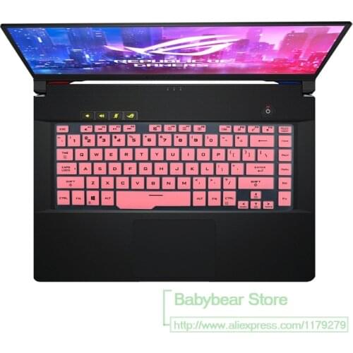 Keyboard Cover Skin Protector for Asus ROG Zephyrus G14 GA401 GA401ii GA401iv GA401iu 14 inch gaming notebook Silicone Clear