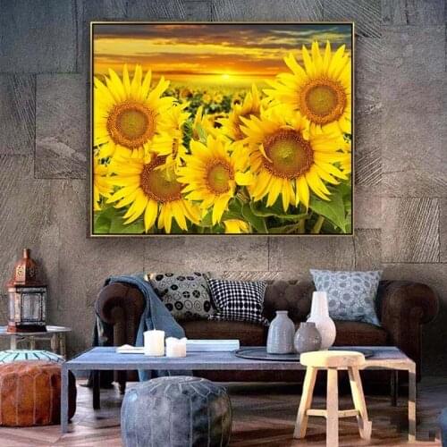 Giclee flower fruit wall art poster canvas print vase interior flower sunflower home decoration study bedroom