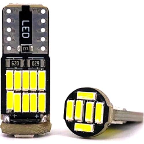 1000pcs T10 w5w 194 501 4014 26 SMD car interior light led Instrument Lights bulb lamp dome light no error 12V 6000K