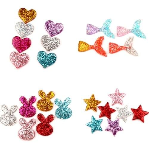 20Pcs Mixed Colorful Clear Bright Resin Cabochon Flatback Decoration Crafts Embellishments For Scrapbooking Diy Accessories