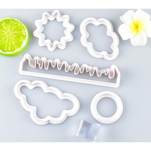 5PCS/Set Cloud Grass Sun Cookie Cutter Custom Made 3D Printed Fondant Cookie Cutter Biscuit Mold for Cake Decorating Tools New