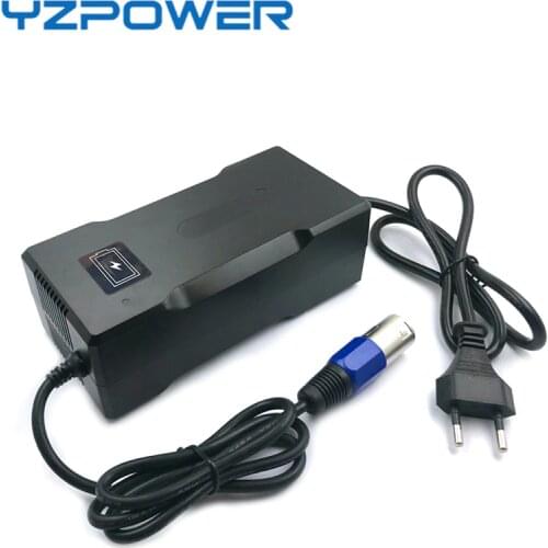 54.6V 3A 3.5A 4A Auto-Stop Lithium Battery Charger For 13S 48V Llithium E-bike Battery Carregador De Pilhas
