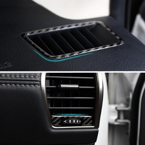 Carbon Fiber Dashboard Side Air Vent Cover Trim For Lexus NX 200t 300h 2014-2018 Car accesories interior Car decoration