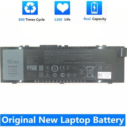 CSMHY NEW MFKVP Laptop Battery For Dell Precision 7510 7520 7710 7720 M7710 M7510 T05W1 1G9VM GR5D3 0FNY7 M28DH 11.4V 91Wh