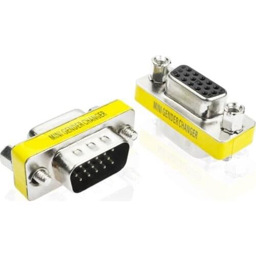 DB9 9Pin Mini Gender Changer Adapter Male To Male/Female To Female/Male To Female VGA Connector Serial Plug Computer Components
