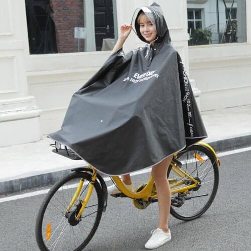 High quality Mens Womens Cycling Bicycle Bike Raincoat Rain Cape Poncho Hooded Windproof Rain Coat Mobility Scooter Cover