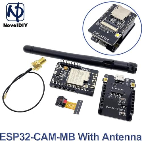 ESP32-CAM-MB ESP-32S WiFi Module Serial to WiFi Development Board 5V Bluetooth With OV2640 Camera Support Photo/Video Antenna
