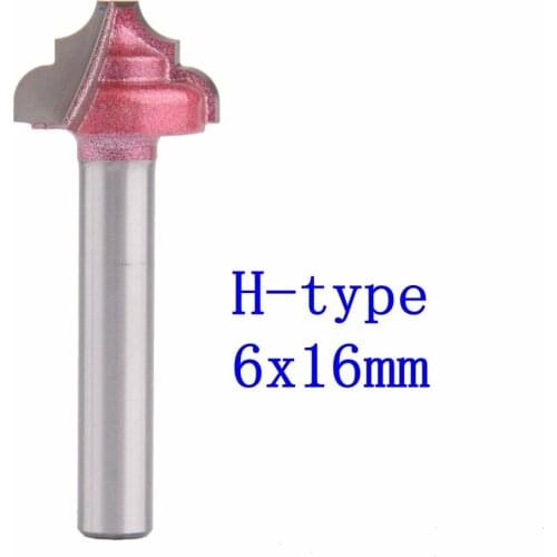 1pcs H-6*16mm(Shank*Blade Width)3D Lace Woodworking CNC Engraving Machine Milling Knife,Wood Cutter Router Bit Knives