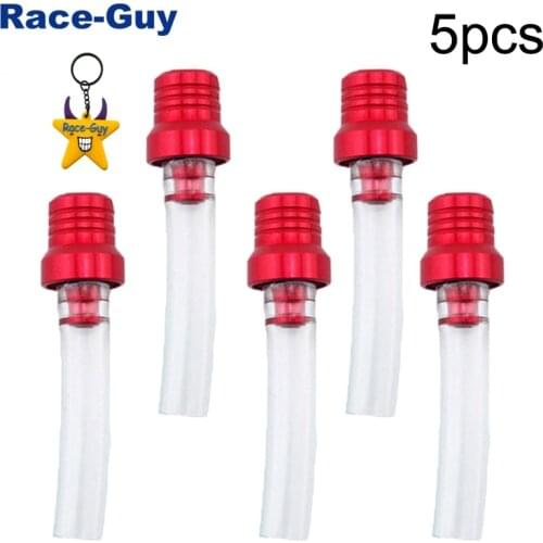 Red Gas Fuel Tank Cover Cap Vent Valve Breather Hose Tube For Pit Dirt Trail Motor Bike SSR TTR