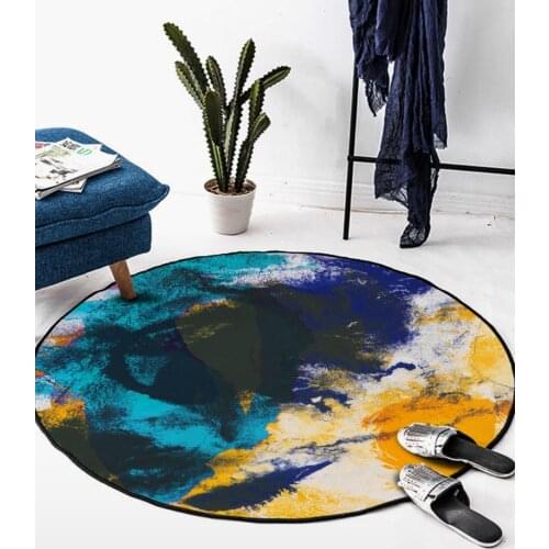 Round Carpet Nordic Simple Modern Hanging Basket Computer Chair Coffee Table Bedroom Bedside Mat Living Room Rug