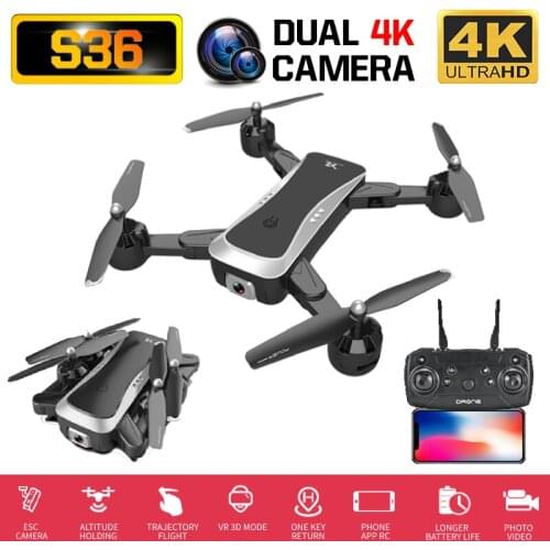 Drone camera 4k WiFi Quadcopter optical flow hover height keep dual camera RC helicopter flight 20 minutes drone with camera HD