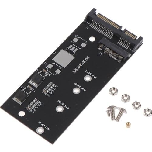 M.2 NVME SSD Convert Adapter Card NVME/AHCI SSD Upgraded Kit For SATA Revision I/II/III (1.5/3.0/6.0 Gbps)