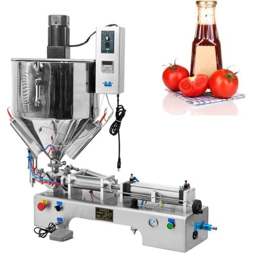 Piston Pneumatic Filling Machine Stainless Steel Heating Stirring Single Head Filling Machine