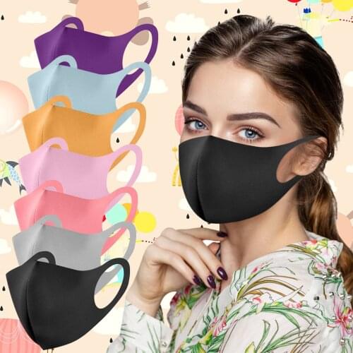 7pc Adult Ice Mask Reusable Washable Pm2.5 Face Mask Carbon Filter Lay Halloween Cosplay Mascarillas Halloween Cosplay mask