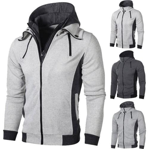 Plus Size 3XL Hoodie Men Sweatshirt 2020 Autumn Winter Casual Slim Mens Hoodies Sweatshirts Full Sleeve Zipper Hoody Streetwear