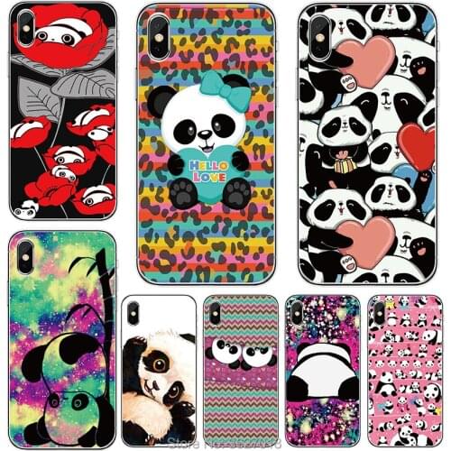 For Wiko Lenny 5 4 3 Jerry Tommy Harry Sunny 2 3 Plus View 2 Go pro XL Cute pandas pattern soft TPU Silicone Cases