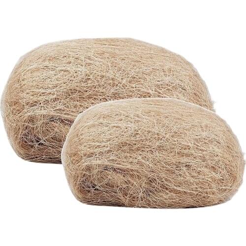 Natural jute silk outdoor fire kindling drilling wood flint tinder oil silk sucker bird nest handmade cage outdoor indoor