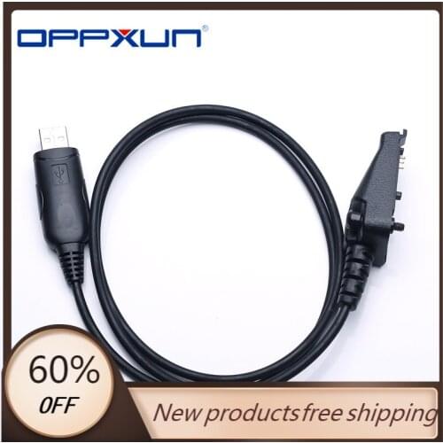 OPPXUN USB Programming Cable for Kenwood TK2140 TK3140 TK3180 TK385 TK-290 RPC-K3-U Yaesu Portable Walkie Talkie