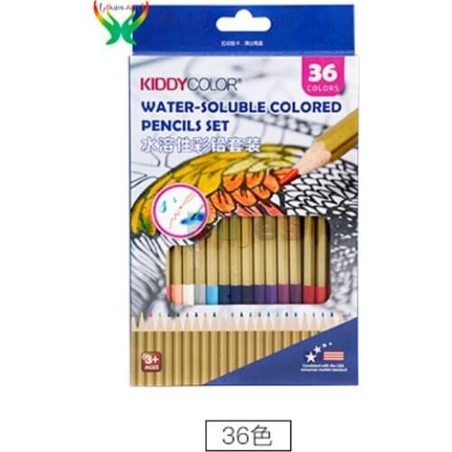 Conda 24/36/48color Water soluble color lead childrens color pencil primary school students adult sketch tool set art supplies