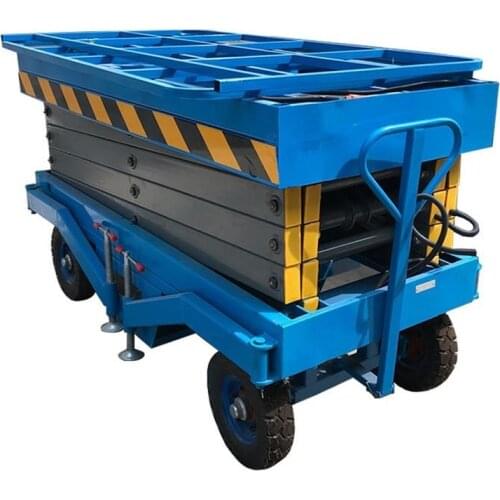 Portable Car Double Hydraulic Electric Wheel Alignment Scissor Lift Dumper Self Propelled