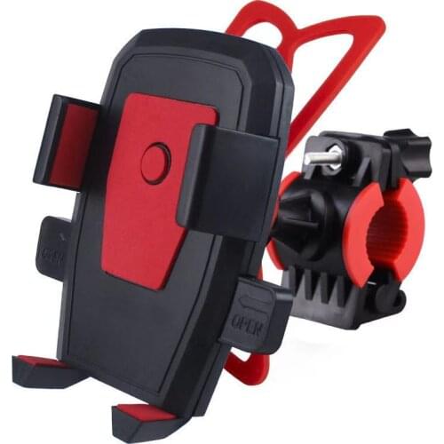 Auto Lock Adjustable Bicycle Mount Phone Holder Double Protection Motocyle Phone Holder for Bikes