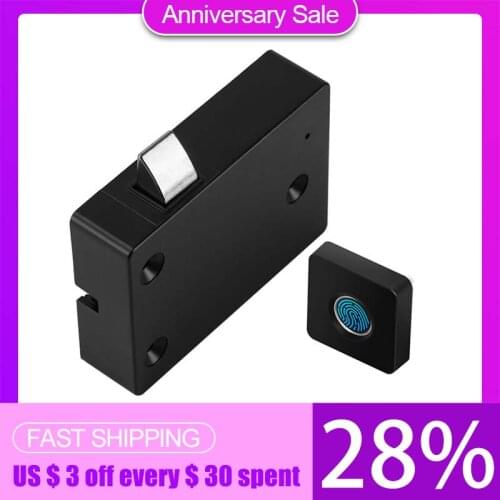 Smart Fingerprint Lock Anti-theft Electronic File Storage Cabinet Keyless For Furniture Drawer Box Home Office