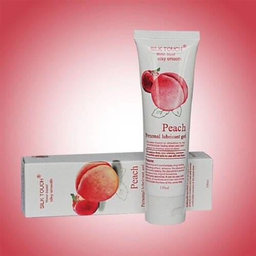 Personal Sex Lubricant Peach Taste Water Base Lubrication Silk Touch Sex Oil For Oral Sex, Anal Sex Products 100ml