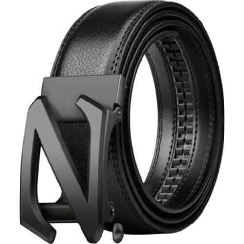 WJB21A1 160 cm plus over size Men leather design Z s ratchet buckle leather dress belt