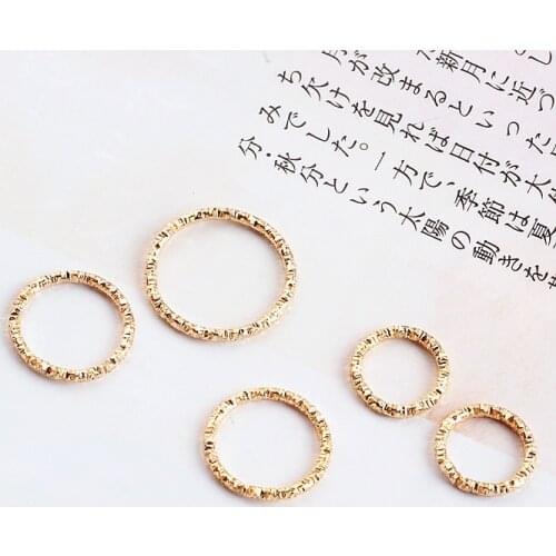 DIY handmade jewelry accessories are faceted cut iron temperament circle earrings earrings pendant earrings materials