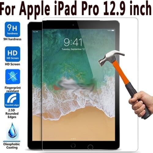 2PCS 9H HD Tempered Glass Screen Protector for Apple iPad Pro 12.9 Glass for iPad Pro 12.9 2015 2017 2018 2020 A1670 A1671