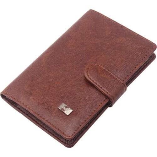 1pc 2019 Women PU Leather Passport Cover Men Travel Wallet Black Color Credit Card Holder Russian Driver License Wallet