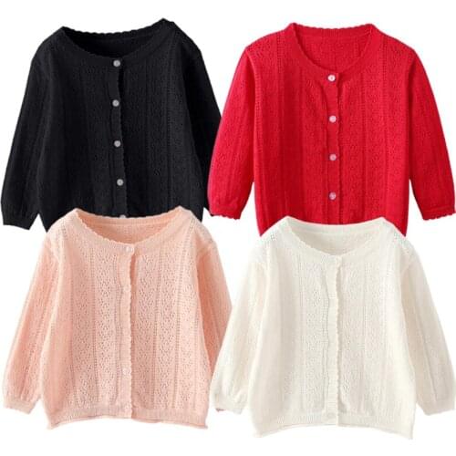 0-8Yrs Baby Cardigan Kids Sweaters Cardigans Girls Boys Cotton Thin Coat Baby Cardigans Outerwear Toddler Clothes Baby Clothing