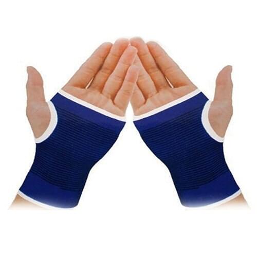1 Pair Palm Wrist Hand Support Elastic Brace Sleeve Sports Bandage Gym Gloves