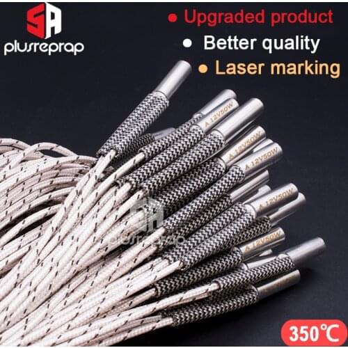 1PC 6x15 6x16 6x20 6x30mm Ceramic Cartridge Heater 12V / 24V 30W 40W 50W for CNC 3D Printer Print Head HotEnd J-Head