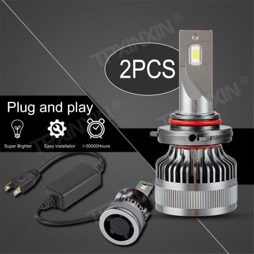 2Pcs H4 H7 Car Headlights LED Bulbs 8000LM 6000K Lamp H1 9005 HB3 9006 HB4 H8 H9 H11 fog lights Bulbs Headlamp Front Fog Lights