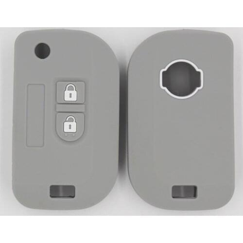 3PC Silicone Key Case Cover for Nissan Qashqai Micra Juke X-Trail NV200 Navara Note Tiida Patfeinder Keyless Fob Shell Holder