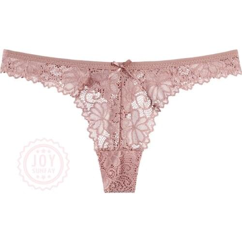 3PCS/Set Sexy Women Lace Thong Floral Girl G-String Lingerie Comfort Female Low-Rise Underwear Soft Intimates Fashion Panties