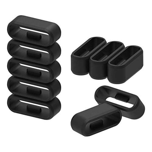 4pcs Rubber Replacement Watch Strap Band Keeper Loop Security Holder Retainer Ring for Garmin vivosmart Smart Activity Tracker