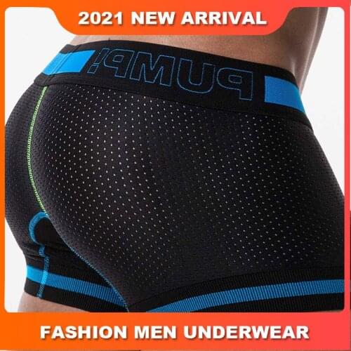 Cotton Solid Sexy Mans underwear Boxer Shorts Quick Dry Fashion Mens Boxershorts Underware Boxers Transparent Underpants Cuecas