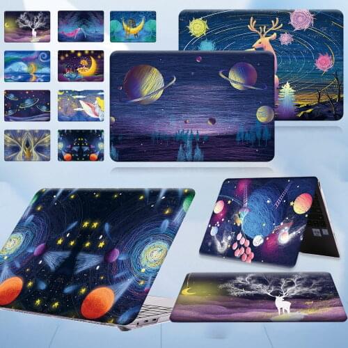 For Huawei MateBook D14 /D15 /Honor MagicBook 14/15/MateBook 13/14/X Pro 13.9 /X 2020 Anti-fall Print Hard Shell Laptop Case