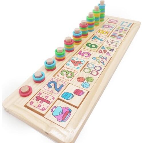 Wooden Montessori Baby Education Teaching preschool Board Toys Montessori Early Childhood Educational Toys for 1 Year E1846F