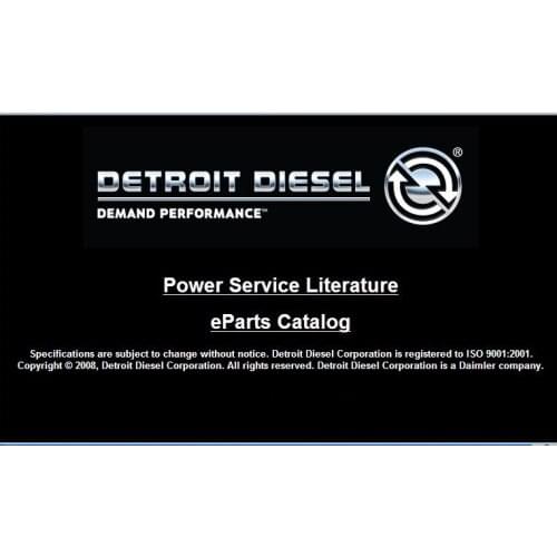 Detroit Diesel Power Service Literature On-Highway DVD 2008