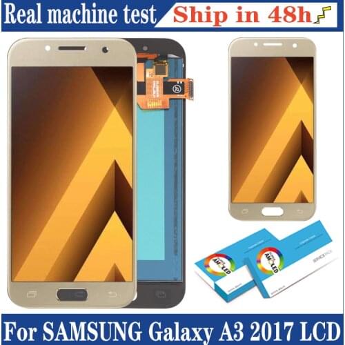 4.7'' Original Amoled Display for Samsung Galaxy A3 2017 A320 A320F Full LCD Touch Screen Digitizer Assembly Repair Parts