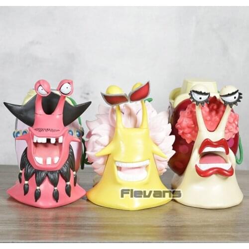 Doflamingo / Big Mom Charlotte Linlin / Marshall D Teach Den Den Mushi Phone Model Figure Toy