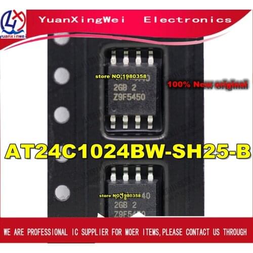 AT24C1024BW-SH25-B AT24C1024 AT2GB2 AT24C1024BW-SH25-T WSOP8 1PCS Two-wire Serial EEPROM 1M (131,072 x 8)