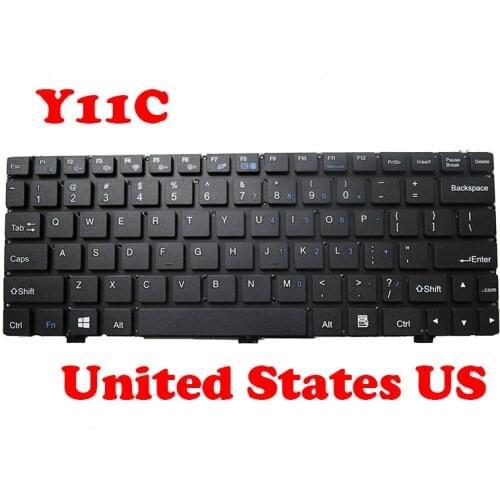 Laptop Keyboard For Haier Y11C JM254-6 K693 YJ-627 Black New United States US Without Frame