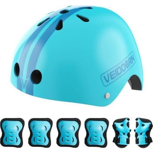 Protective Kids Boy Girl Safety Helmet Knee Elbow Pad Sets Children Cycling Skate Bicycle Helmet Protection Safety Guard